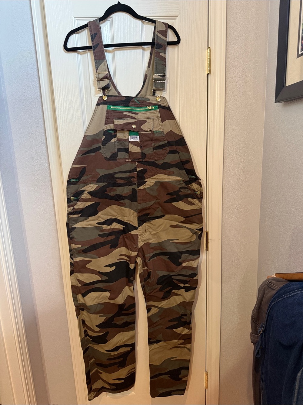 liberty Camouflage Utility Jumpsuit in Green and Brown